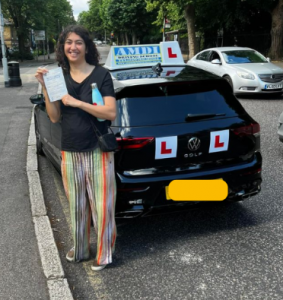 Customer Passing Their Driving Test - Hackney, London